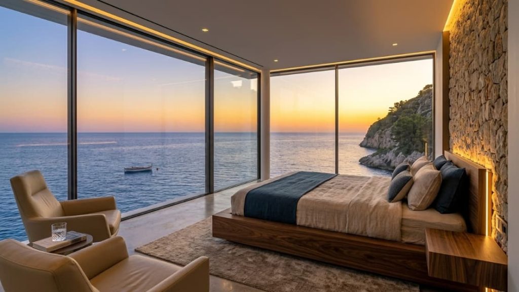 Inside of Balearic Modern Mansion